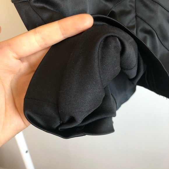 Vintage Black Peplum Short Sleeve Blouse - Picture 4 of 5